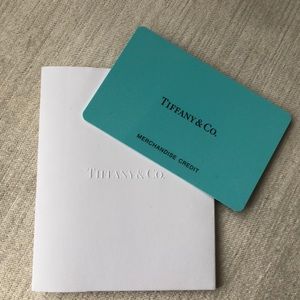 ❌SOLD❌ $90 TIFFANY & CO. MERCHANDISE CREDIT